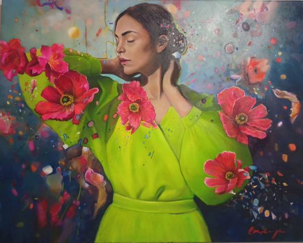 The Fragile Transience of Petals and Particles — Original South African Artwork