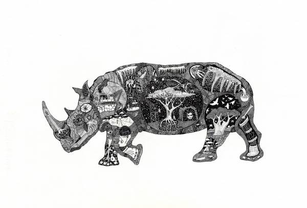 Rhino Body — Original South African Artwork