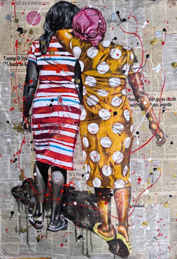 Bound in Colour, Written in Noise — Original South African Artwork