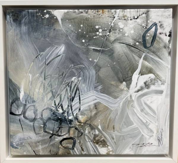 The Spaces Between the Rocks (framed) — Original South African Artwork