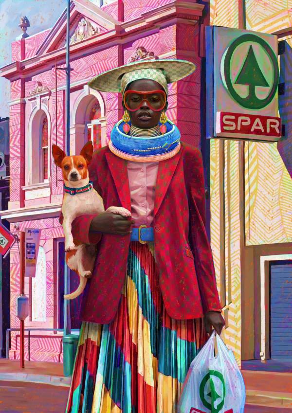 Spar & A Jack Russell — Original South African Artwork
