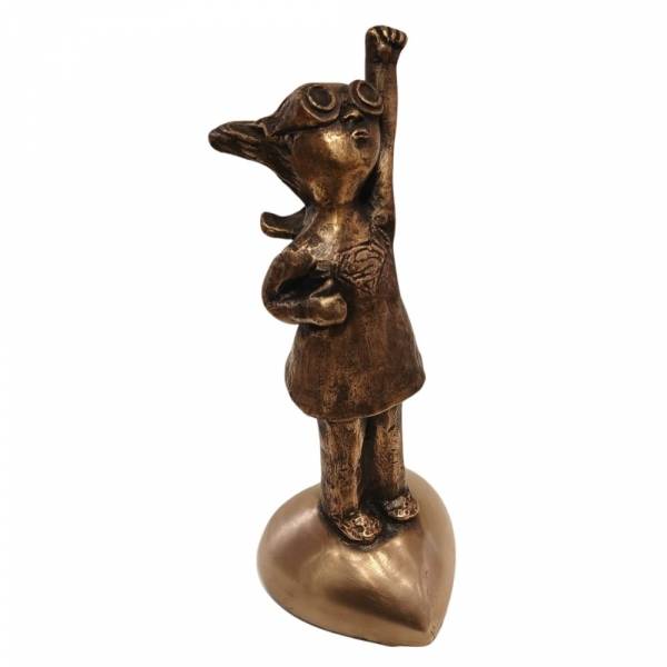 Bronze Lilipip – Super Girl — Original South African Artwork