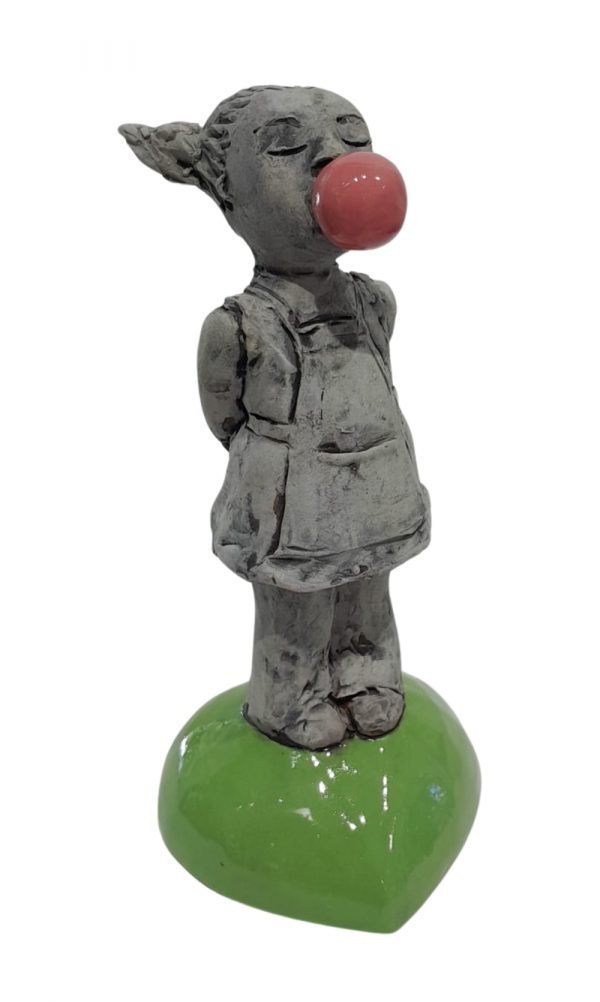 Grey Lilipip – Living In A Bubble (Green Heart) — Original South African Artwork