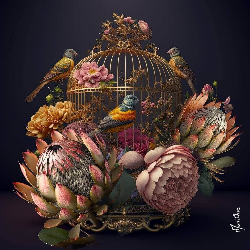 Cages are for Decor — Original South African Artwork